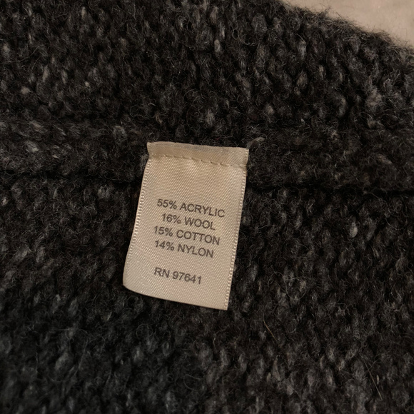 J. Jill Grey Wool Long Cardigan Jacket with Sash - Picture 2 of 7